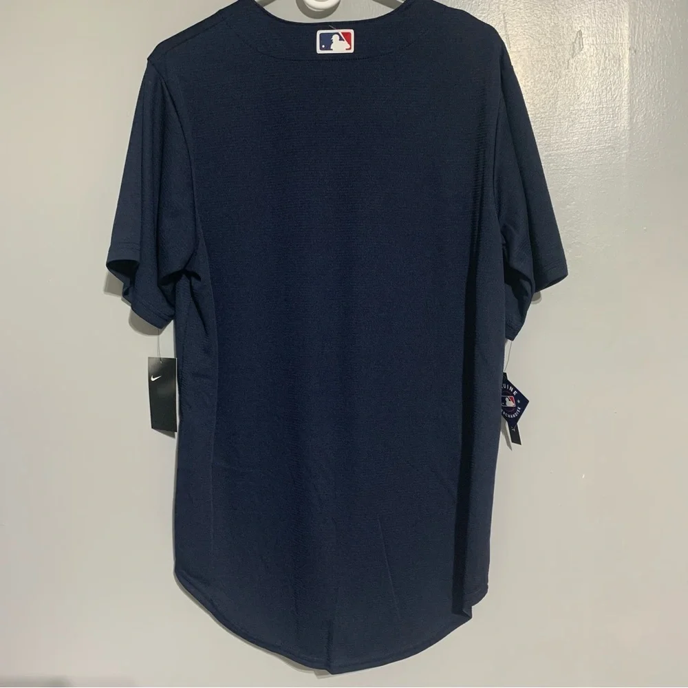 Nike Cleveland Guardians Baseball Jersey Men's M NWT $115 MLB‎ Navy Blue